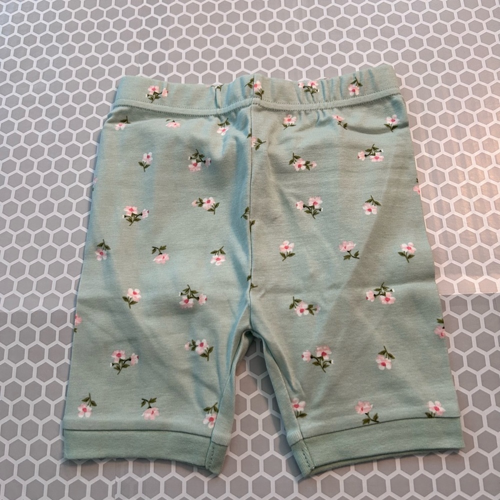 NWT Old Navy Mint Green Floral Short-Sleeve Kids Pajama Set. Size 6T - Picture 3 of 7